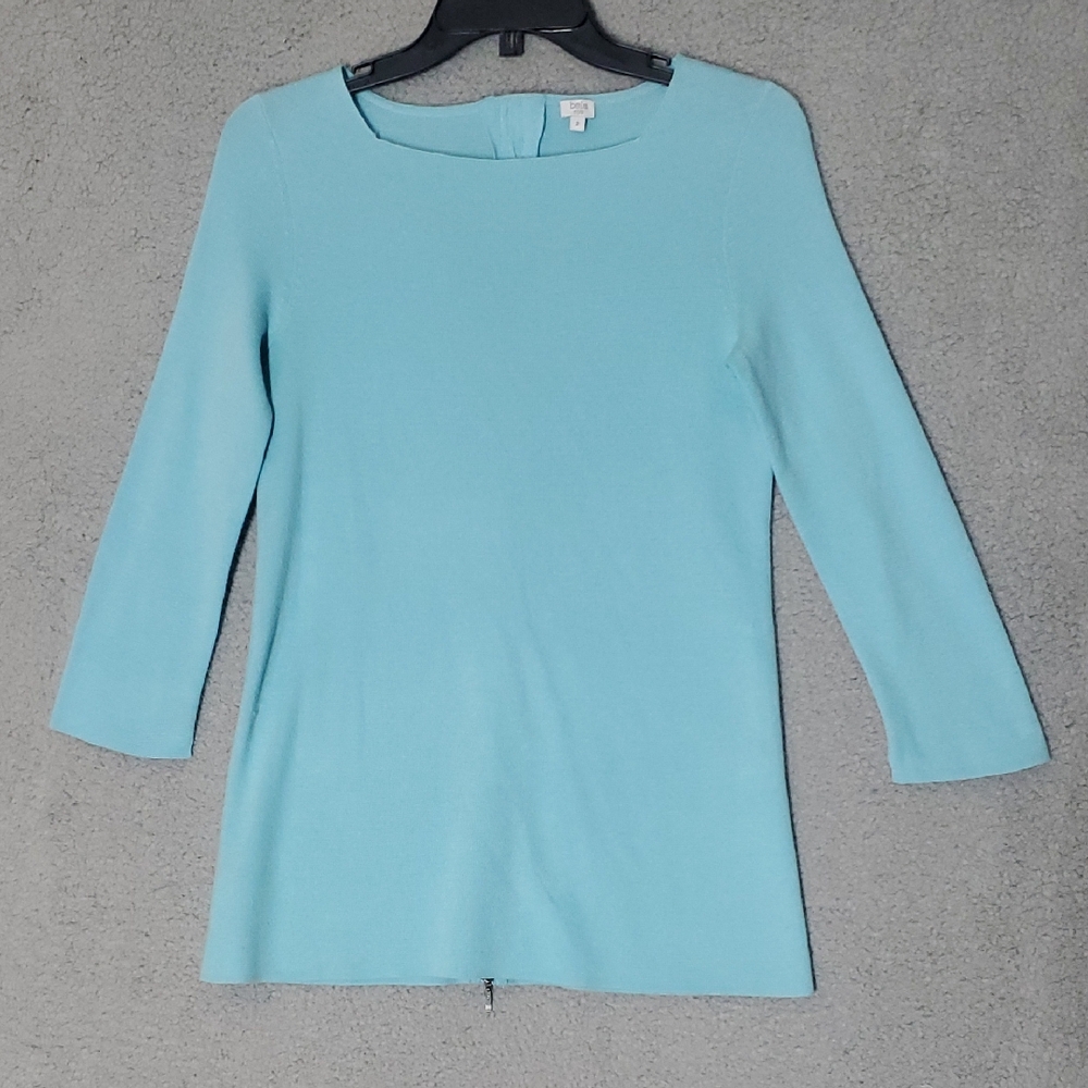 bela nyc Light Blue 3/4 Sleeve Top